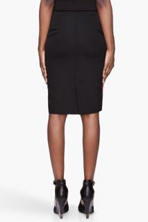 Givenchy Red Colorblocked Pencil Skirt for women