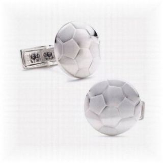 Sterling Soccer Ball Cufflinks   One Size Clothing