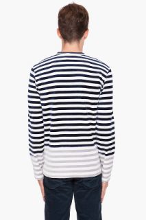 Comme Des Garçons Homme Plus Striped Crewneck Shirt for men