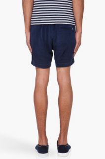 Orlebar Brown Navy Yorky Toweling Shorts for men
