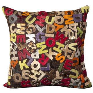 Natural Leather Hide Multicolored 18 inch Throw Pillow Today $57.99