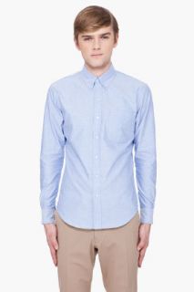 United Stock Dry Goods Blue Buttondown Shirt for men