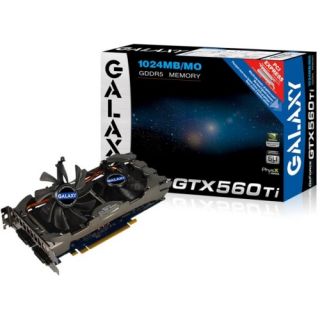 Galaxy 56NGH6HS4IXZ GeForce GTX 560 Ti Graphics Card   835 MHz Core