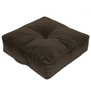 Ribbed Microfiber 20 inch Brown Square Floor Pillow Today $38.49