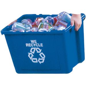 Rubbermaid Comm Prod 5714 73 BLUE 14GAL Recycle Box