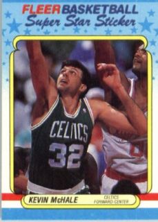 1988 89 Fleer Basketball Sticker #9 Kevin McHale Boston