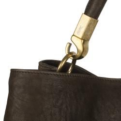 Yves Saint Laurent Roady Ranch Brown Leather Hobo Bag