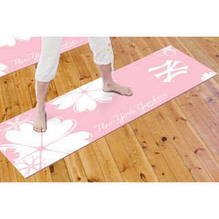 Fanmats Pink/White New York Yankees 100 percent PVC Yoga Mat Today $