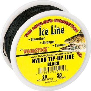 Nylon Tip Up Line 20# Test/200 Yard Spool/Black