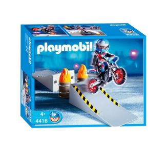 Playmobil Pilote De Motocross   Achat / Vente UNIVERS MINIATURE