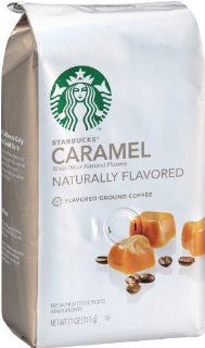 Starbucks Natural Fusions Ground Coffee, Caramel Flavored, 11 Ounce