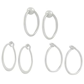 Tressa Sterling Silver 3 piece Hoop Earring Set Today $16.99 3.8 (4