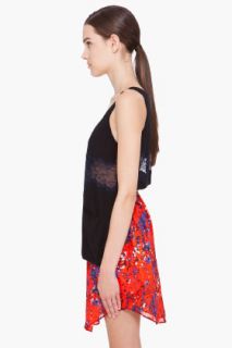 CARVEN Black Lace Knit Tank Top for women