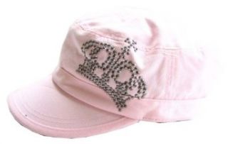 Bejeweled by Susan Fixel Twill Crown Studs Hat Cap Pink