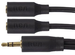 RCA AH202 3.5mm Plug Y Adapter 3 Inch Cable Electronics
