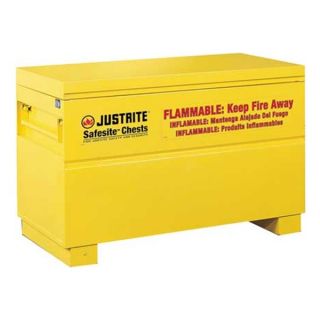 Justrite 16032Y Flammable Safety Chest, 15 Gal., Yellow