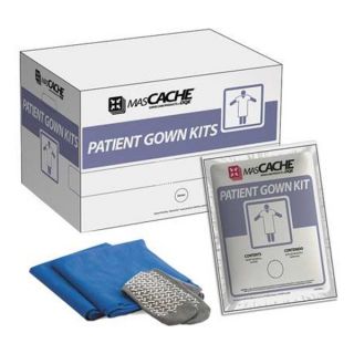 Dqe, Inc. MC4003 Patient Gown, Adult, Blue, PK25