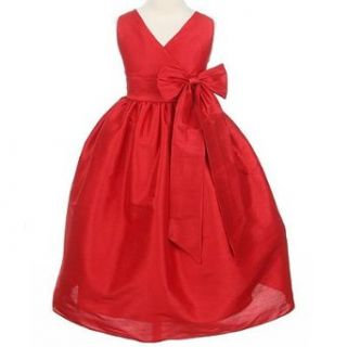 Sweet Kids Girls Red Bow Flower Girl Special Occasion
