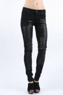 Tripp NYC   Womens Skinny Patch Jeans In Black Clothing