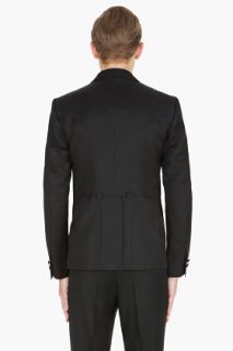 Alexander McQueen Black Victorian Twill Blazer  for men