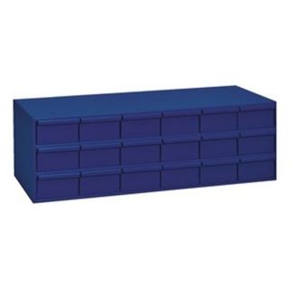 Durham 032 10 17 1/4 x 33 3/4 x 12 7/8 Blue 18 Drawer Steel Cabinet