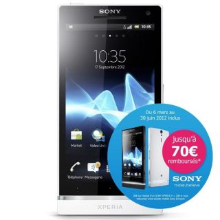 Sony Xperia S Blanc   Achat / Vente SMARTPHONE Sony Xperia S Blanc