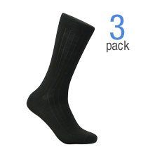 Calvin Klein Mens 3 Pack Wool Dress Rib Socks Clothing