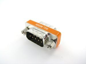 9 Pin DB9 Male to Male Mini Null Modem Adapter NULL A 9MM