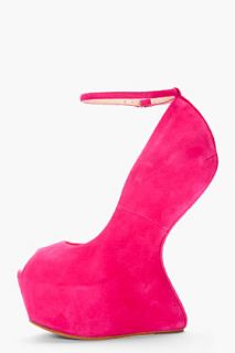 Giuseppe Zanotti Fuchsia Sculpted Jem Heels for women