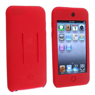 BasAcc Red Silicone Skin Case for Apple iPod Touch 2nd/ 3rd Generation