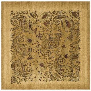 Lyndhurst Collection Paisley Beige/ Multi Rug (8 Square)
