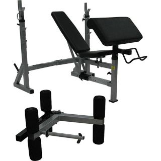 Valor Fitness BF 37 FID Olympic Bench with Leg and Preacher Curl