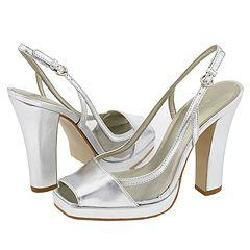 Nine West Nadelle Silver/Clear Synthetic