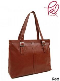Piel Leather Laptop Tote 2761 Womens: Clothing
