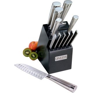 Oneida 13 piece Stainless Steel/ Lacquer Knife Block Set
