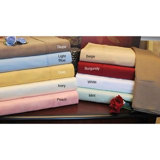Egyptian Cotton 300 Thread Count Solid Pillowcases (Set of 2