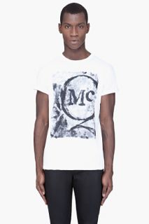 McQ Alexander McQueen White Mcq Poster T shirt for men