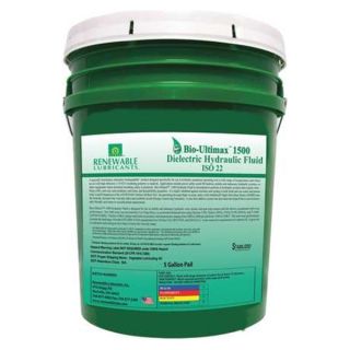 Renewable Lubricants 81094 Dielectric Hydraulic Oil, ISO 22, 5 Gal