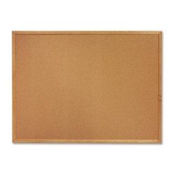 S.P. Richards Company Cork Board, 3 x 2 Inches, Wood Frame