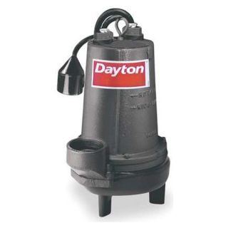Dayton 4LE23 Pump, Sewage, 2 HP