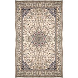 Hand knotted Persian Nain One of a Kind Ivory Rug (191 x 355) Today