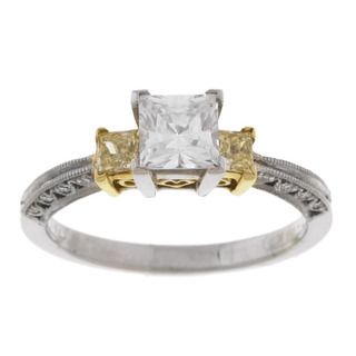 Tacori Platinum CZ and 2/5ct TDW Diamond Wedding Ring (G, VS