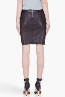 Helmut Lang Black Thin Leather Pencil Skirt for women
