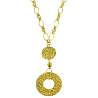 14k Yellow Gold Hammered Disc Pendant Today $314.99