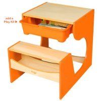 Childrens Desk by Pkolino   Orange Baby