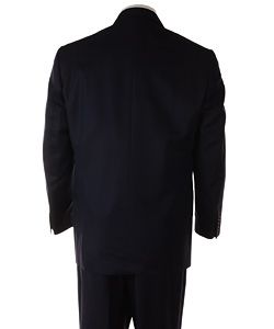 Mino Lombardi Mens Navy Pinstripe Suit