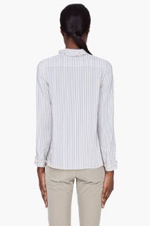 A.P.C. Ivory Striped Vintage Blouse for women