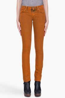 Nudie Jeans Icon Orange Tight Long John Organic Jeans for women