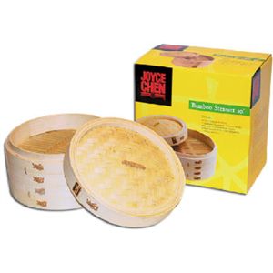 Joyce Chen Products 26 0013 3 Piece 10" Bamboo Steamer