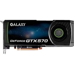 GALAXY 57NKH3HS4GXK GeForce GTX 570 Graphics Card   732 MHz Core   1